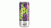 全荧光罐. 这款易拉罐的特点是随机的紫色涂鸦字母和亮绿色字母的“霓虹灯”. 